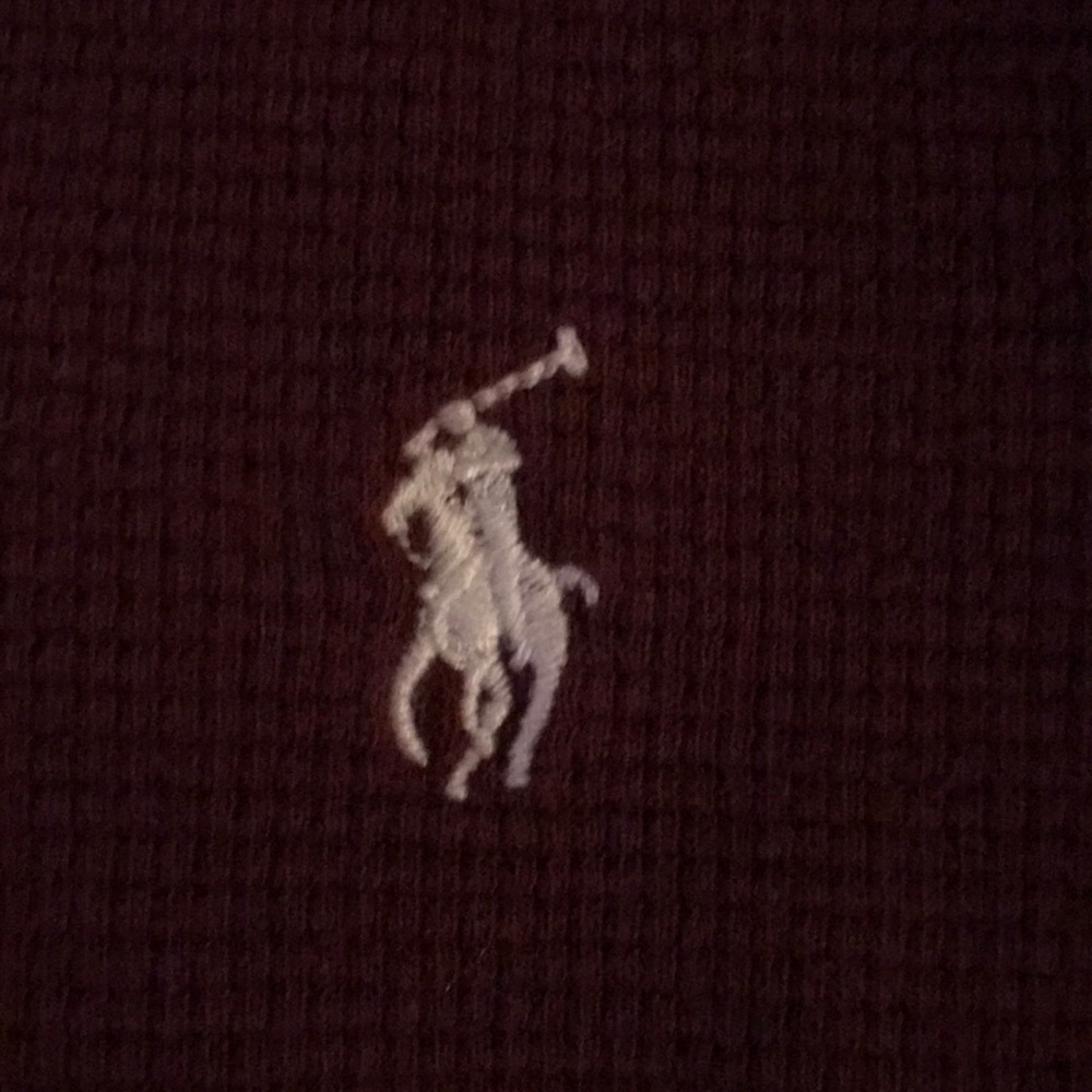 Polo Ralph Lauren burgundy thermal - Picture 2 of 2